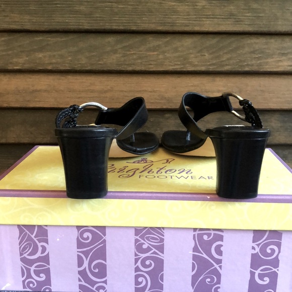 Vintage Brighton Tawny Black Madras Sandal - Picture 4 of 6